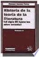 Historia de la teoría de la literatura