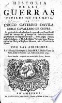 Historia de las guerras civiles de Francia ... con las adiciones a la historia