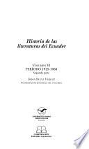 Historia de las literaturas del Ecuador