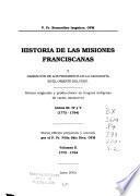 Historia de las misiones franciscanas y narración de los progresos de la geografía en el Oriente del Perú: Tomos III, IV y V (1772-1794)