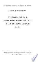 Historia de las relaciones entre México y los Estados Unidos, 1819-1848