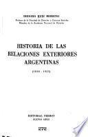 Historia de las relaciones exteriores argentinas, 1810-1955