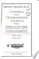 Historia de los Heterodoxos Españoles