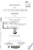 Historia de los heterodoxos españoles: -Vol. 3 (891 p.)