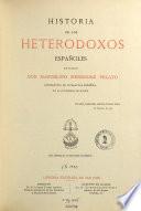 Historia de los heterodoxos expañoles