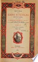 Historia de los ideas estéticas en España