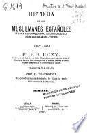 Historia de los musulmanes españoles