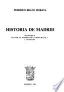 Historia de Madrid: 1932-1934, El Madrid de la república, I