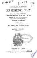 Historia del Almirante Don Cristóbal Colón