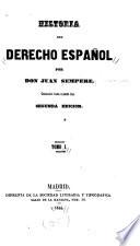 Historia del derecho español