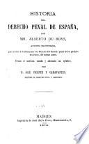 Historia del derecho penal de España