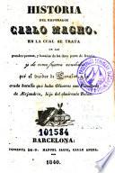 Historia del Emperador Carlo Magno