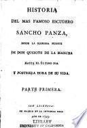 Historia del mas famoso escudero Sancho Panza