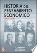 Historia del pensamiento económico