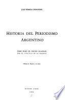 Historia del periodismo argentino