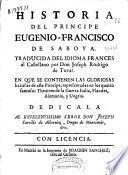 Historia del principe Eugenio-Francisco de Saboya