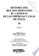 Historia del rey don Hernando el Católico: Índice