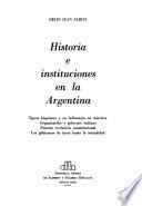 Historia e instituciones en la Argentina