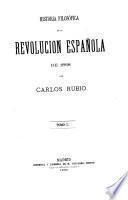 Historia filosófica de la Revolucion Española de 1868