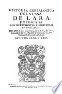 Historia genealógica de la casa de Lara
