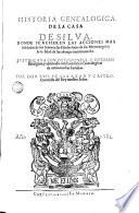 Historia genealógica de la casa de Silva