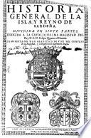 Historia general de la isla y reyno de Sardeña