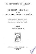 Historia general de las cosas de Nueva España: Contiene los libros I al VI