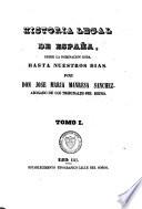 Historia legal de Espana