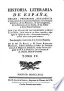 Historia literaria de Espana desde su primera Poblacion hasta nuestras dias (etc.) 3. ed