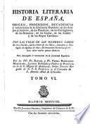 Historia literaria de Espana desde su primera Poblacion hasta nuestras dias (etc.) 3. ed