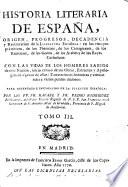 Historia literaria de España ...