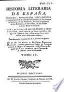 Historia literaria de España