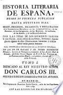Historia literaria de España