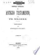 Historia literaria del Antiguo Testamento