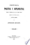 Historia política y diplomática desde la independencia de los Estados Unidos hasta nuestros días (1776-1895)