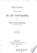 Historia política y literaria de los trovadores