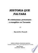 Historia que faltaba