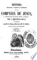 Historia religiosa, política of literaria de la Compañia de Jesus