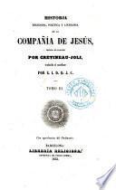 Historia religiosa, política y literaria de la Compañía de Jesús, 3