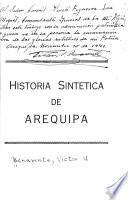 Historia sintética de Arequipa