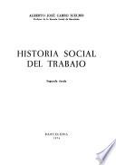 Historia social del trabajo
