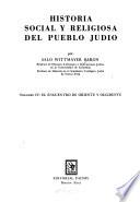 Historia social y religiosa del pueblo judío: Epoca antigua