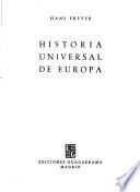 Historia universal de Europa