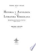 Historia y antología de la literatura Venezolana