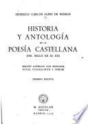 Historia y antología de la posía castellana