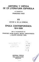 Historia y crítica de la literatura española: Epoca contemporánea, 1914-1939