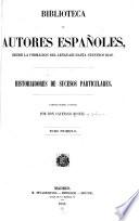 Historiadores de sucesos particulares