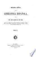 Historica crítica de la literatura española
