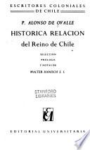 Historica relacion del reino de Chile