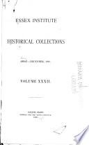 Historical Collections of the Essex Institute